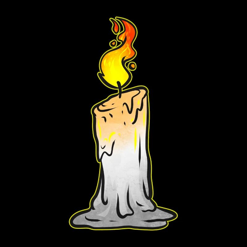 Burning Candle Halloween