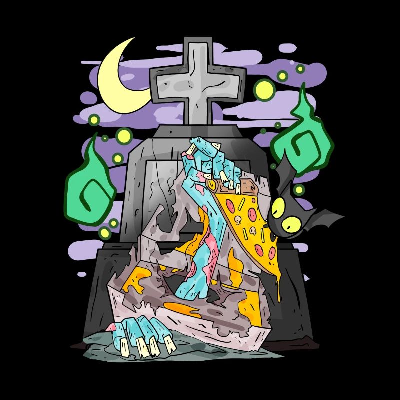 Zombie Tombstone Pizza Funny