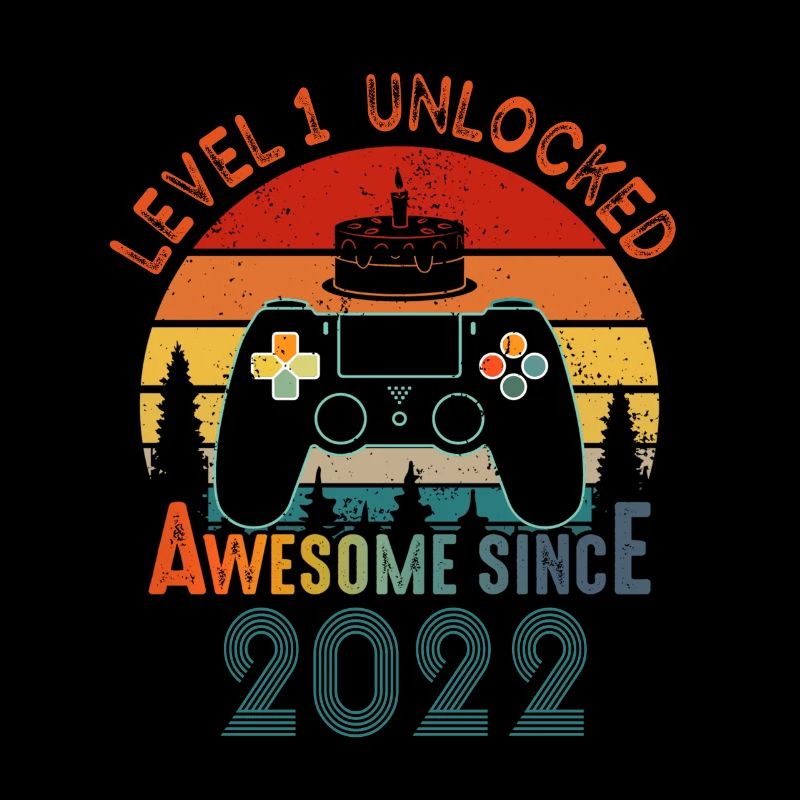 Level 1 Freigeschaltet Awesome seit 2022 Funny Gamer