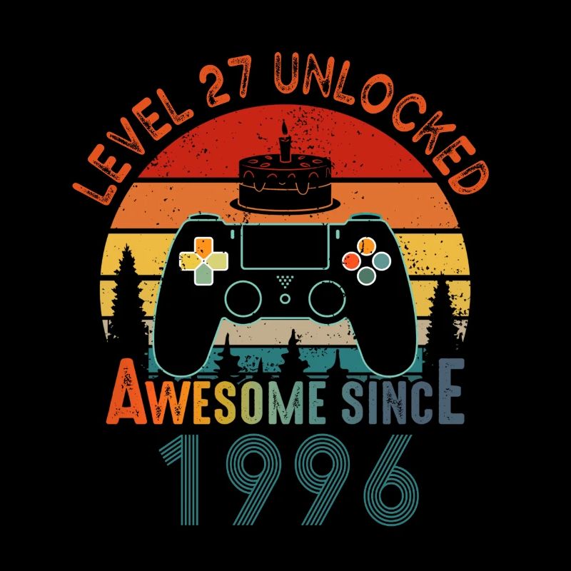 Level 27 Freigeschaltet Awesome seit 1996 Funny Gamer