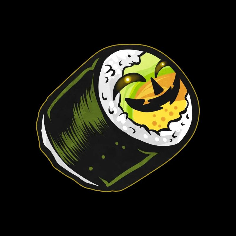 Maki Sushi Jack O Lantern Face Costume Halloween