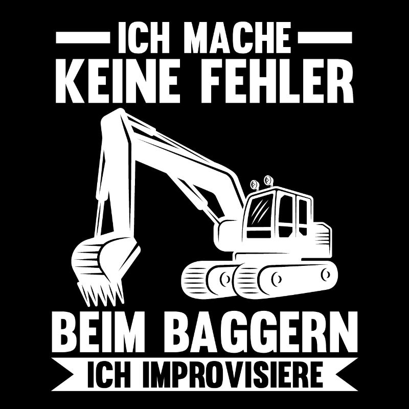 Baggerfahrer Maschinenführer Tiefbauer Bagger