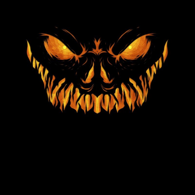 Effrayant Citrouille sculptée Jack O Lantern Visage Halloween