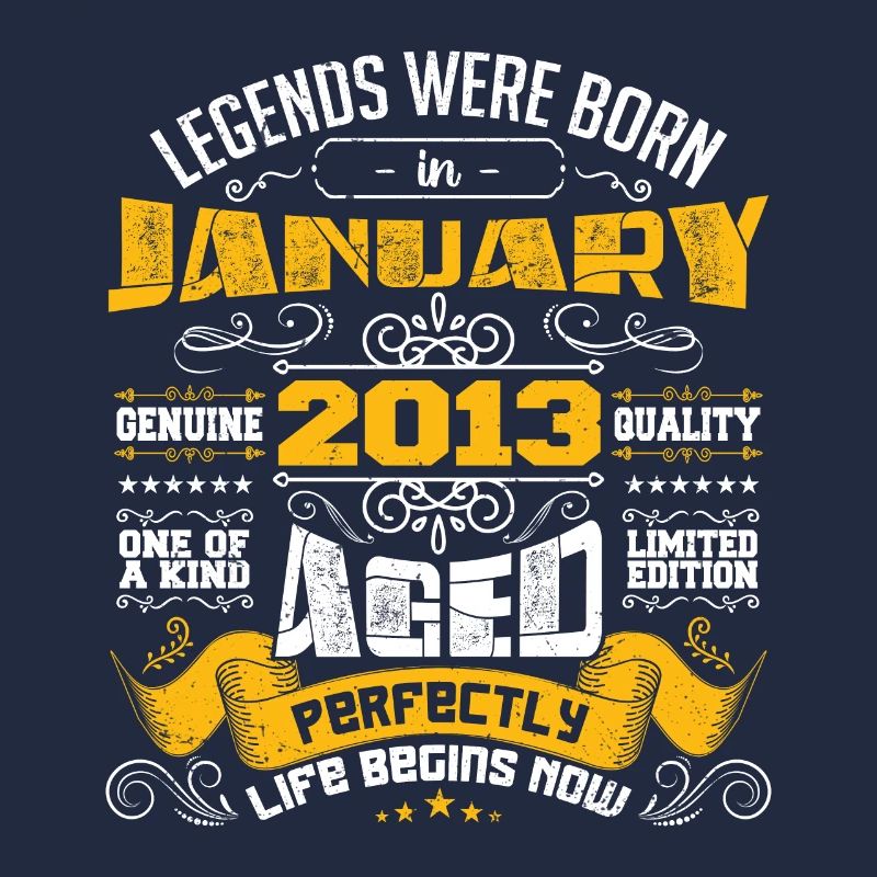 Legends were born in January 2013