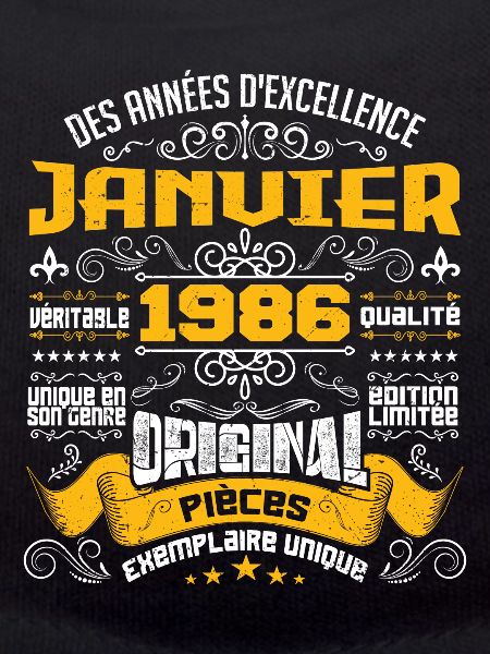 JANVIER 1986 | ORIGINAL PIÈCES