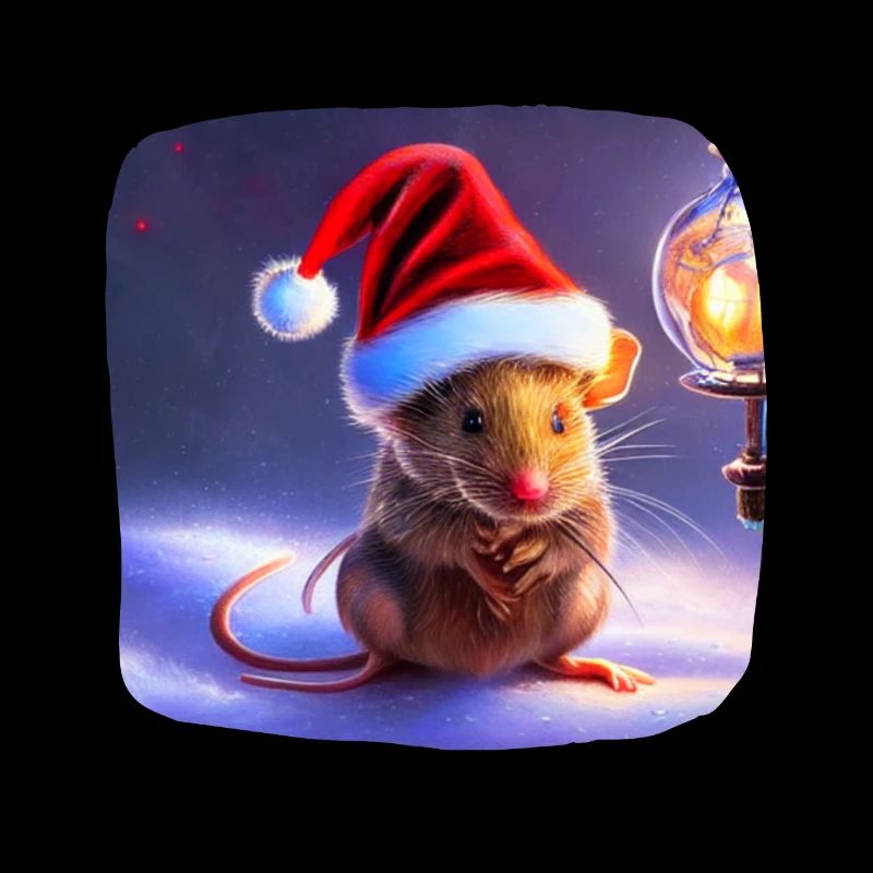 Souris à motif de Noël