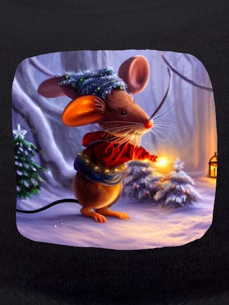 Christmas motif mouse