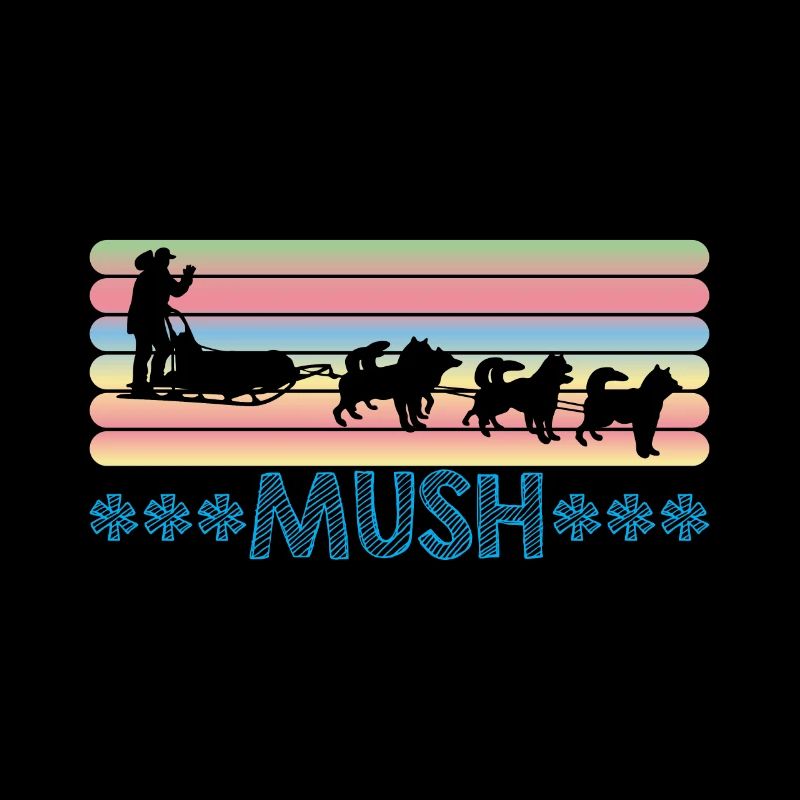 Schlittenhunderennen Schlittenhunde Geschenk