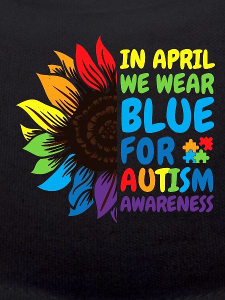 Autism Awareness Sunflower