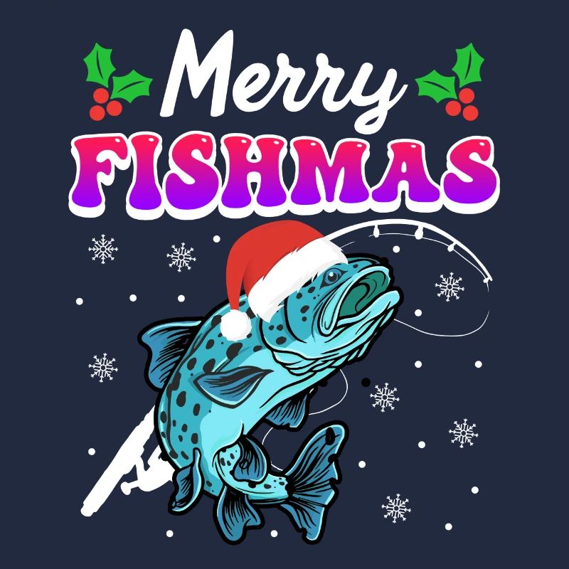 Joyeux pêcheur Angler Ange de Noël