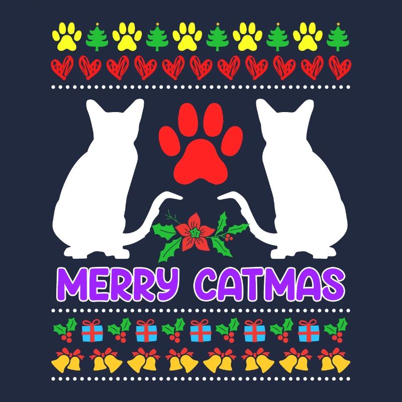 Chats de Noël moches