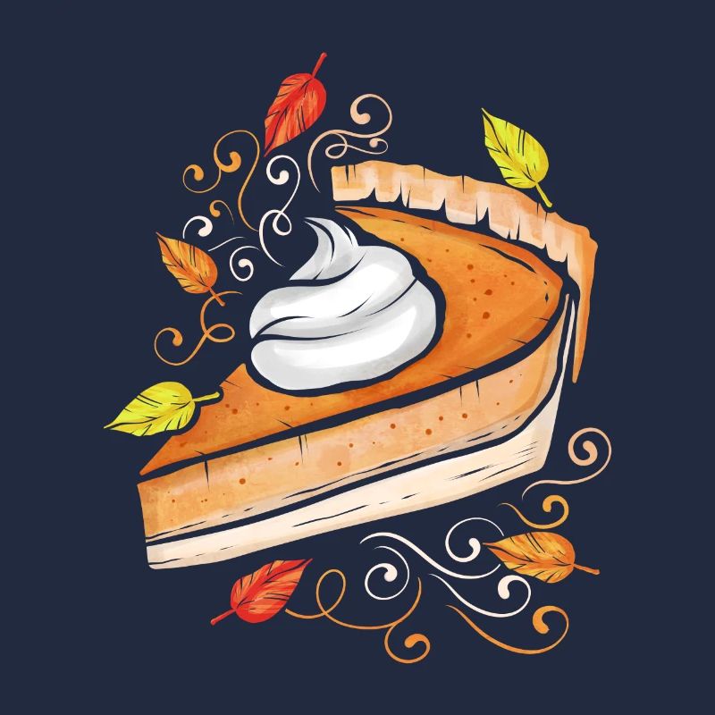 Pumpkin Pie With Cream On Thanksgiving