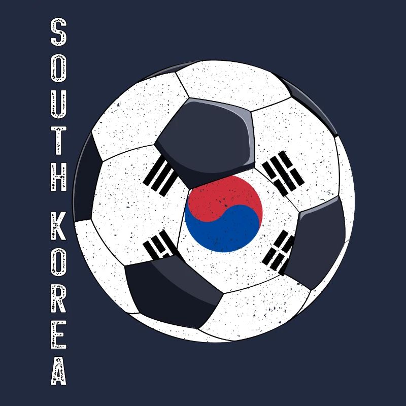 Corée du Sud Soccer Ball Drapeau sud-coréen