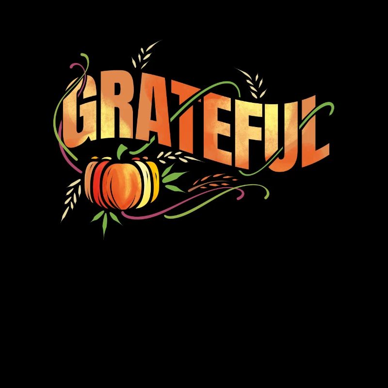 Pumpkin Wheat Ear Grateful Thanksgiving