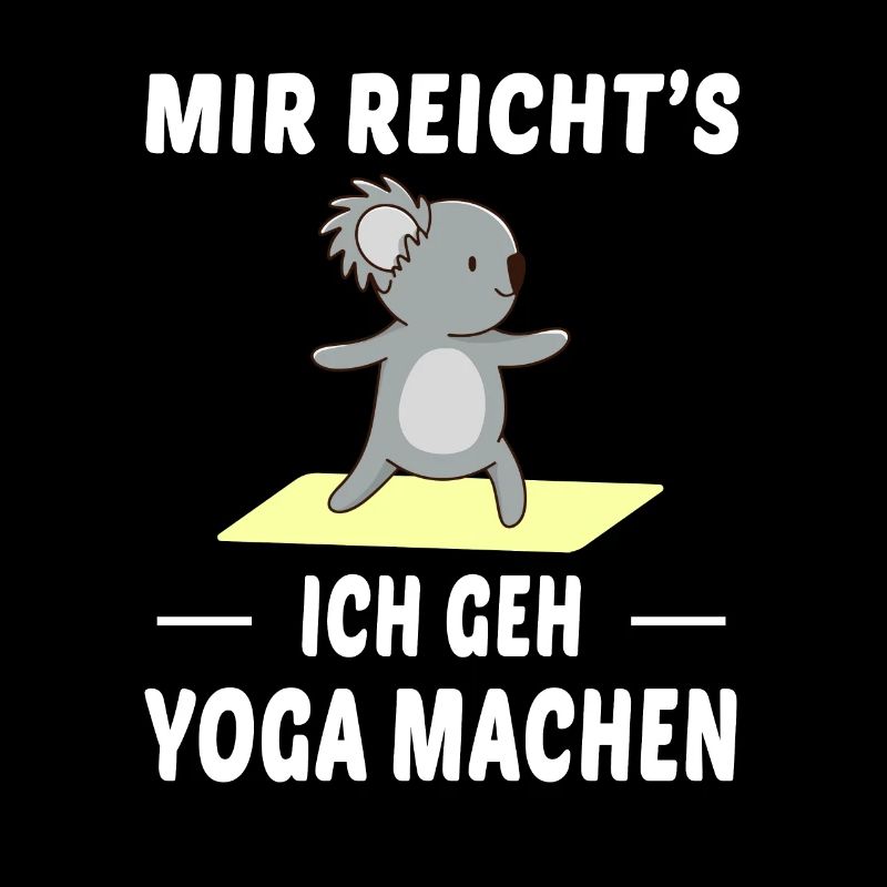 Yoga Machen Koala Spruch Witzig