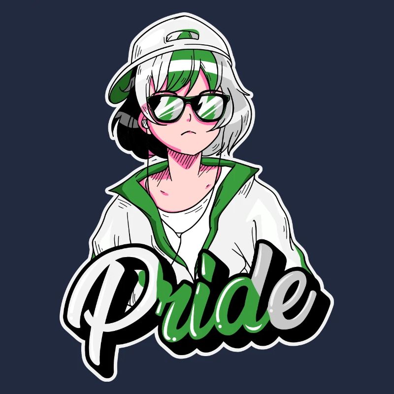 Demiromantischer Stolz Coole Anime Mädchen Demirom