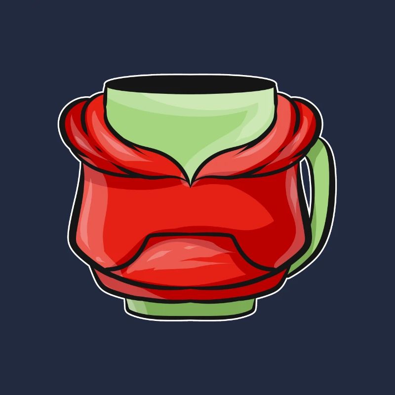 Bécher d’automne avec sweat à capuche rouge pour Noël