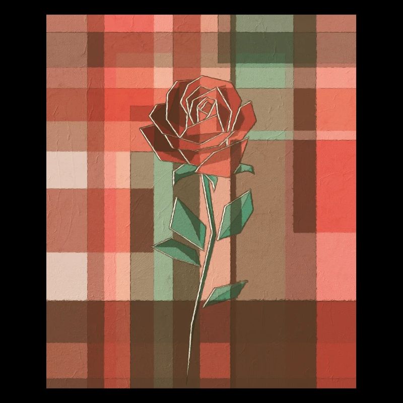 Avant Garde Aesthetic Red Rose