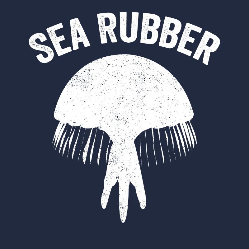 Drôle de méduse Caoutchouc de mer
