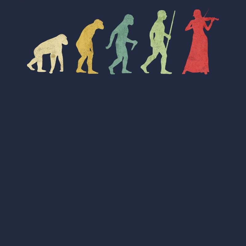 Violin Playing Woman Evolution