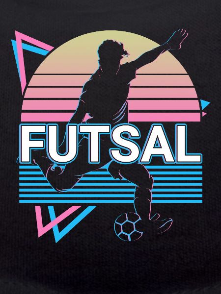 Futsal player retro