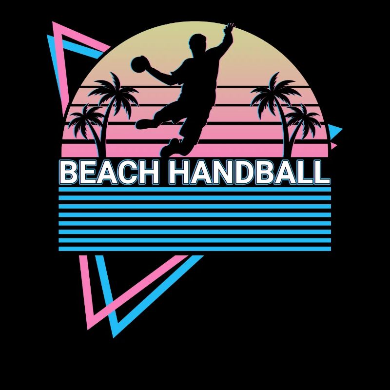 Joueur de Beach Handball Rétro