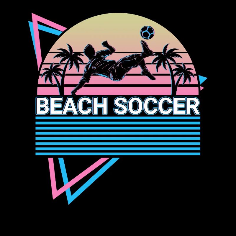 Beach Soccer Player Retro