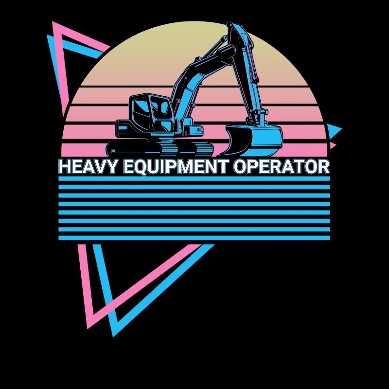 Operator of heavy equipment Retro