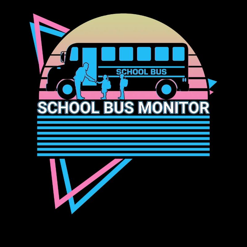 Moniteur d’autobus scolaire Rétro