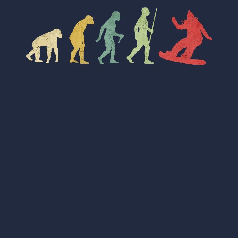 Evolution der Snowboardfrau