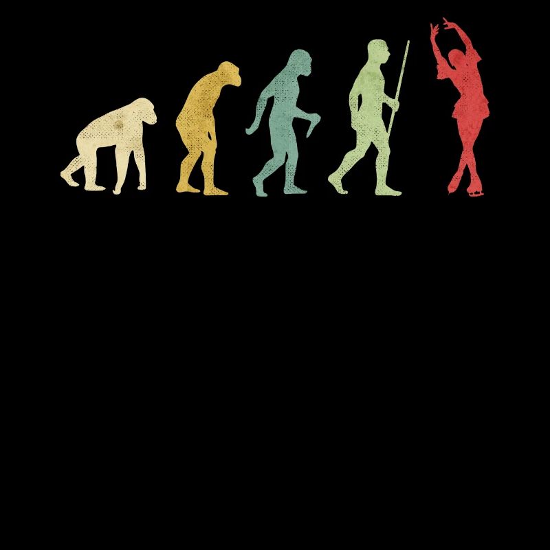 Figure Skating Ice Dance Girl Evolution