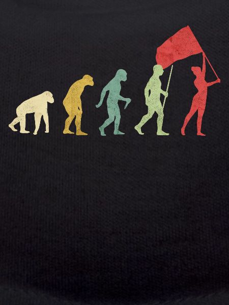 Farbwächter Flagge Mädchen Evolution