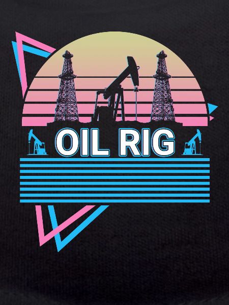 Oil platform Retro
