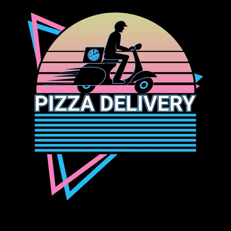 Pizzalieferung Retro