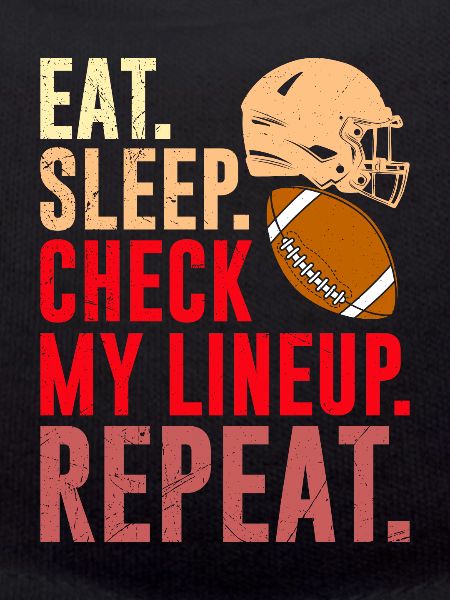 Eat Sleep Check Lineup Répéter