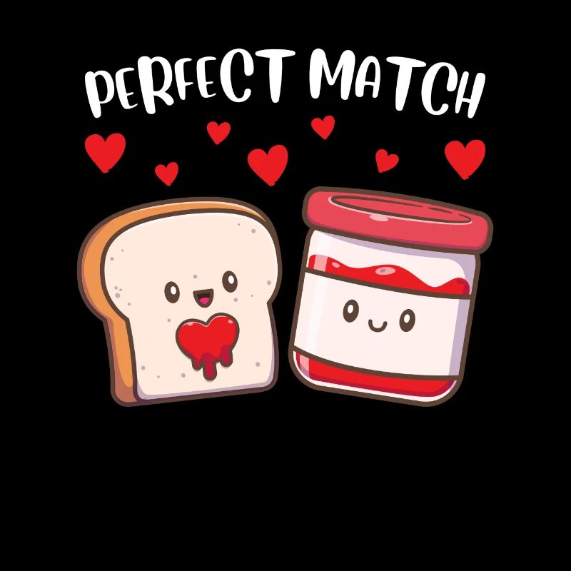 Perfect Match Toast Jam Saint-Valentin