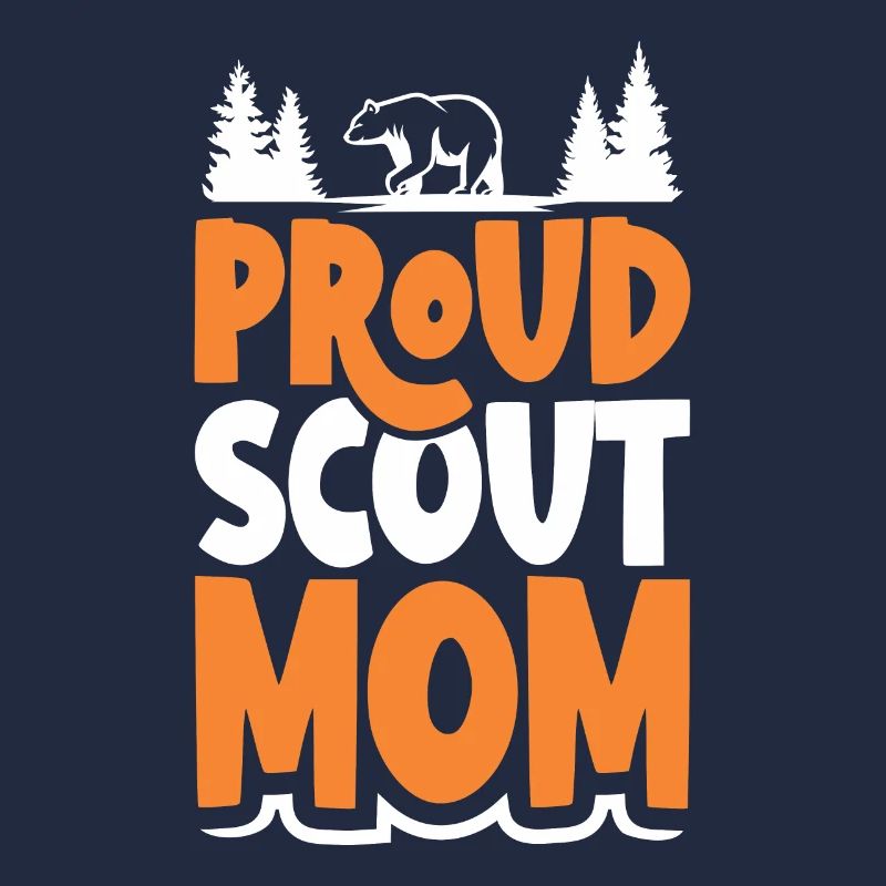 Stolze Scout Mom Scouting Camp Mutter