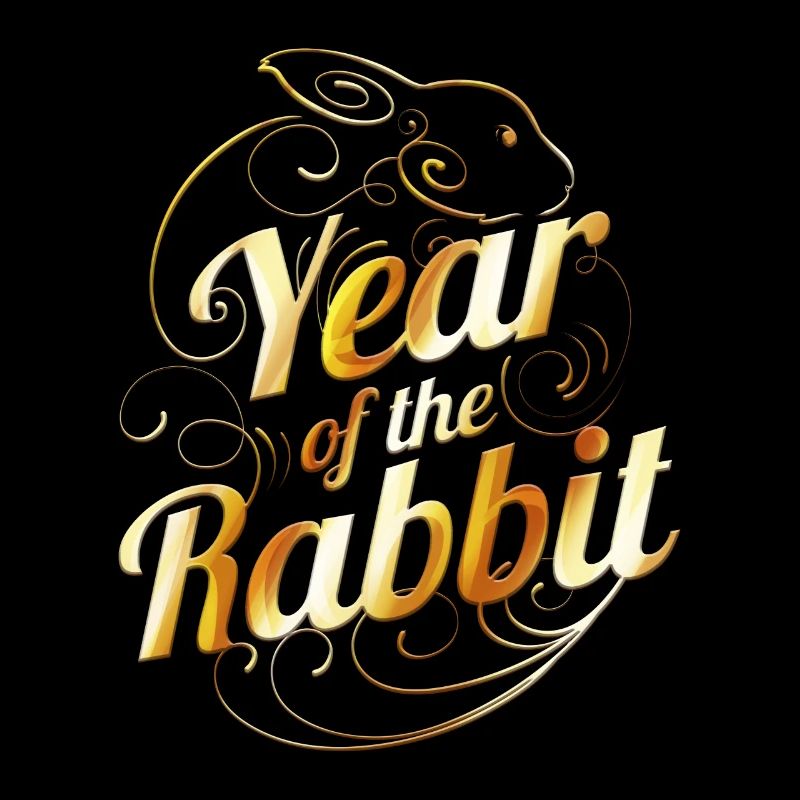 Logo de l’année du lapin 2023 pour le Nouvel An chinois