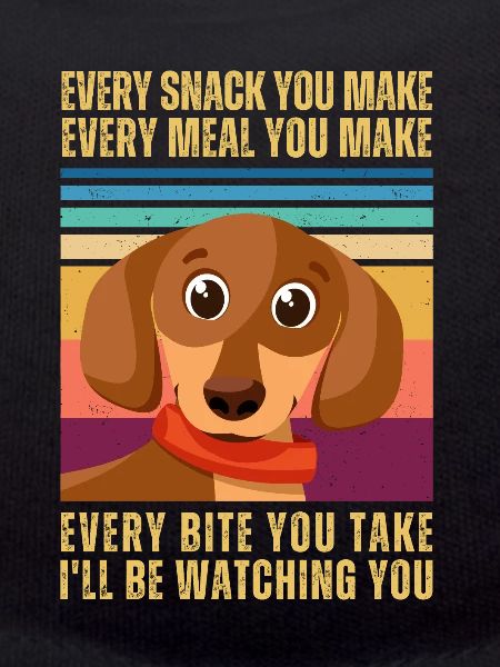 WATCHING DACHSHUND
