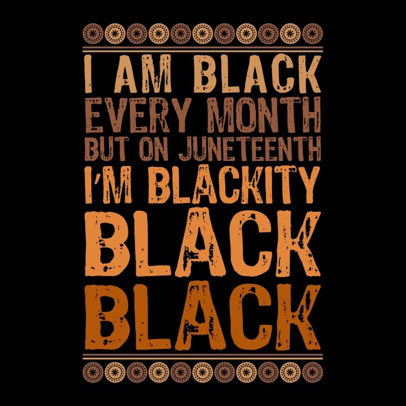 Ich bin schwarz Juneteenth Afrikanische Frau