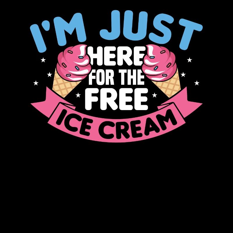 Je suis juste à cause de la crème glacée gratuite