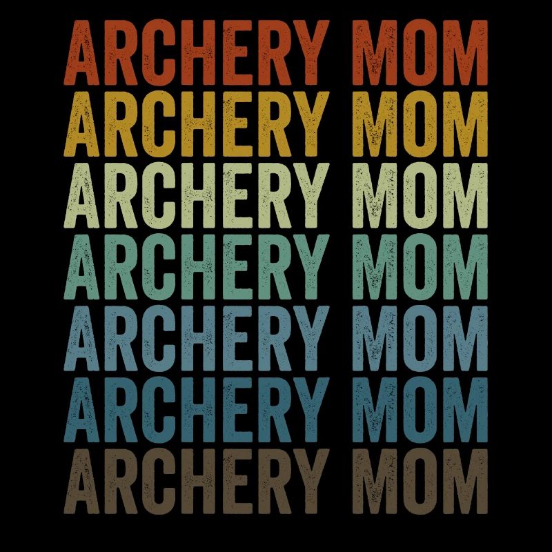 Archery Mom Archer Bow et Arrow Mom