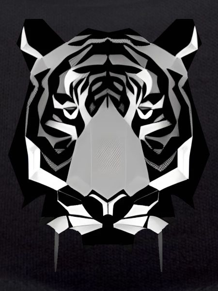 Polygon Design Säbelzahntiger Tierkopf