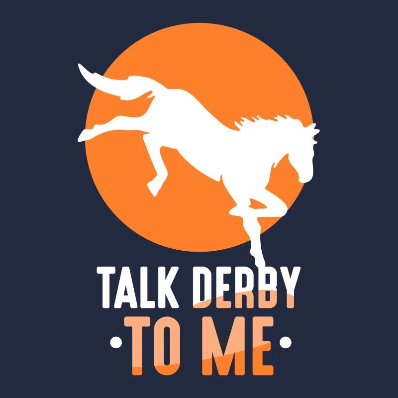 Parler Derby avec moi cavalier à cheval