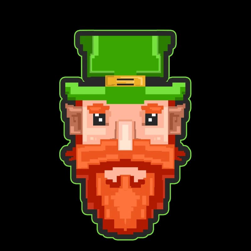 Vintage Pixel 90s Leprechaun pour la Saint-Patrick