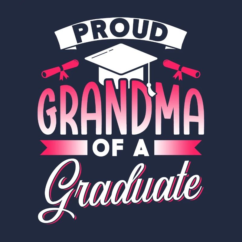 Stolze Großmutter Eines Absolventen Absolvent