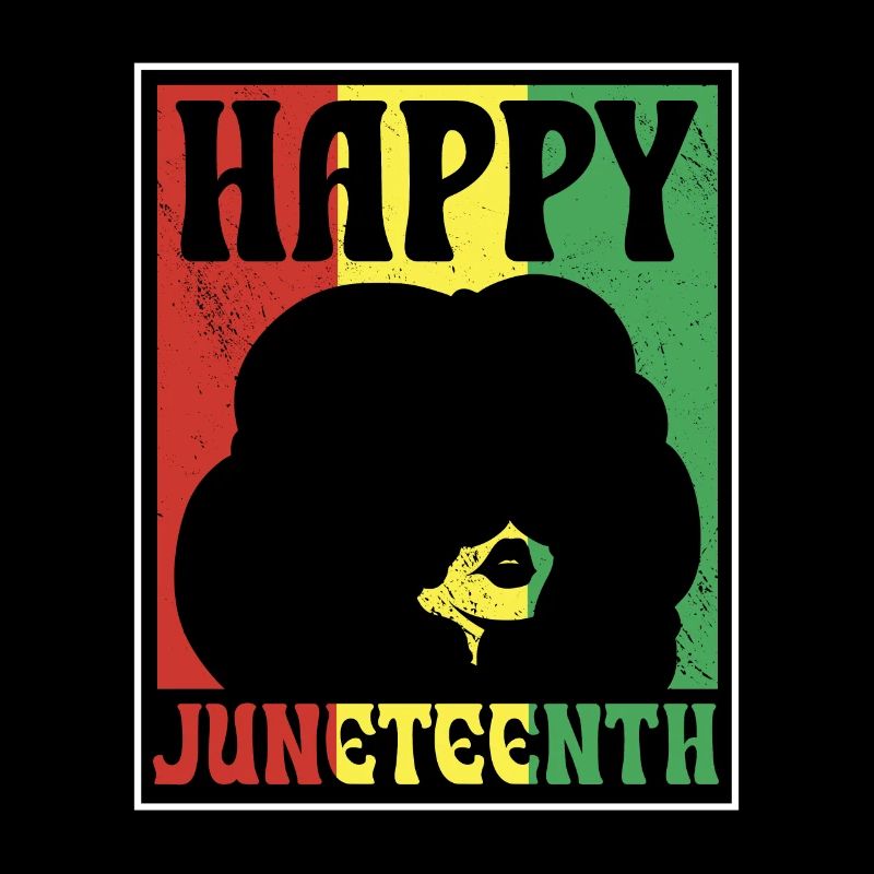 Cheerful Juneteenth African American 1865 Black