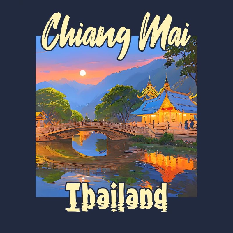 Coucher de soleil à Chiang Mai
