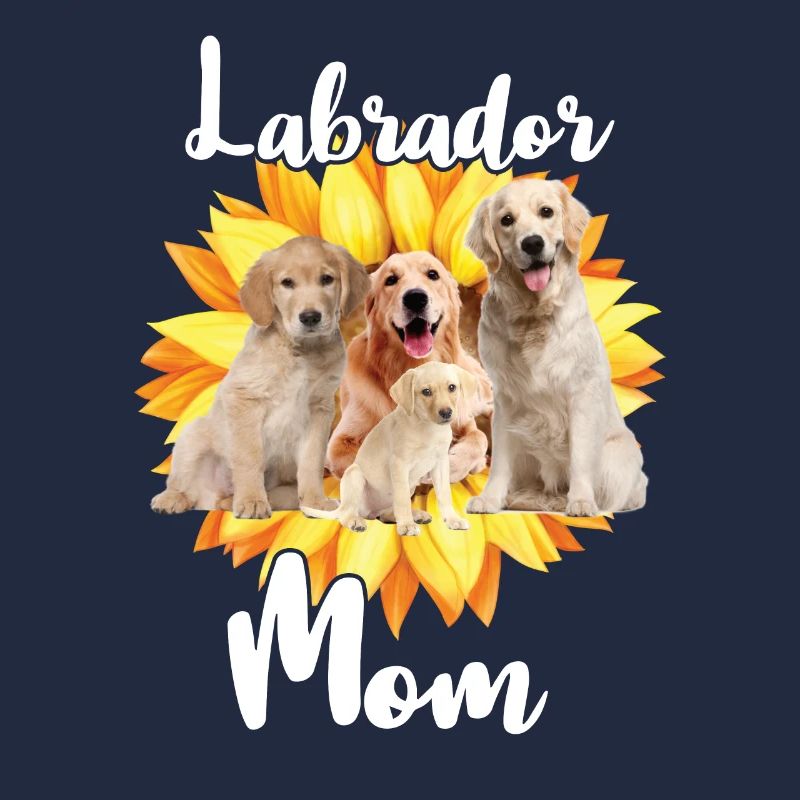Mutter Sunflower Labrador Retriever Hund