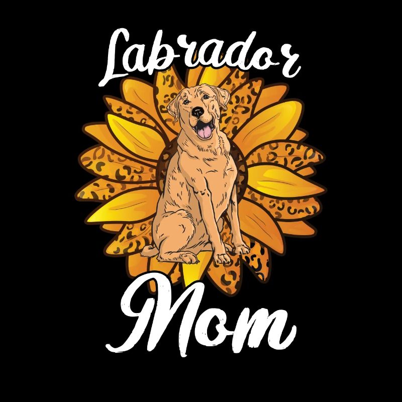 Mutter Sunflower Labrador Retriever Hund